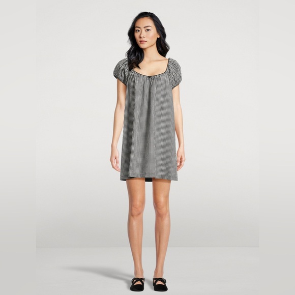 Doen Dresses & Skirts - DÔEN Julia Dress in Noir La Madalena Gingham Size XS